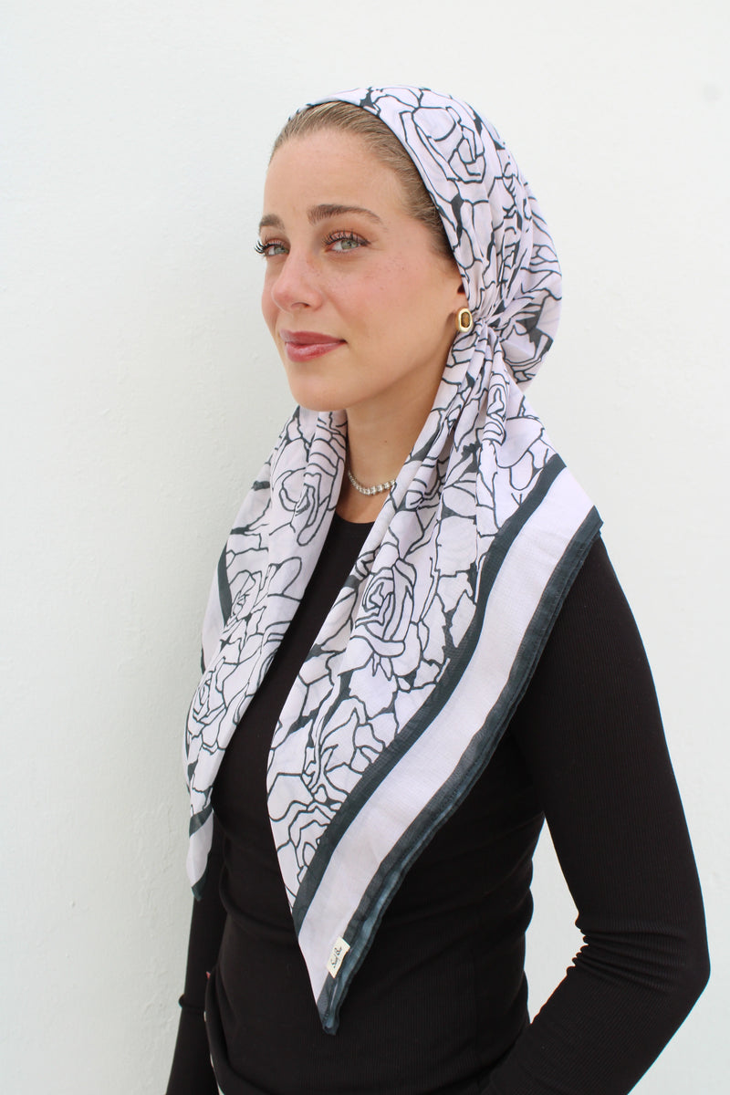 SCARF BAR CLASSIC PRETIED W/ VELVET GRIP