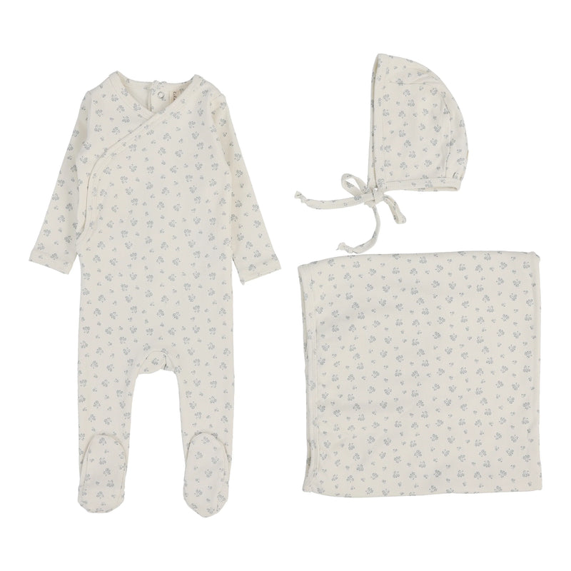 LILETTE BUD FOOTIE 3PC LAYETTE SET