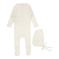 LILETTE FINE POINTELLE FOOTIE + BONNET