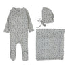 LILETTE BUD FOOTIE 3PC LAYETTE SET