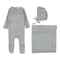LILETTE BUD FOOTIE 3PC LAYETTE SET