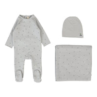 LILETTE CHERRY PRINT 3PC LAYETTE SET