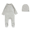 LILETTE CHERRY PRINT FOOTIE + BEANIE