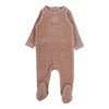 LILETTE VELOUR BEBE FOOTIE