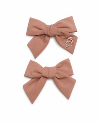 BANDEAU TAFFETA WINTER MINI BOW CLIP SET