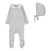 LILETTE EMBLEM EMBROIDERED FOOTIE + BEANIE