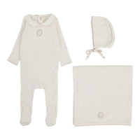 LILETTE EMBLEM EMBROIDERED 3PC LAYETTE SET