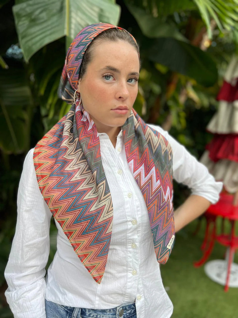 SCARF BAR CLASSIC PRETIED HEAD SCARF W VELVET GRIP