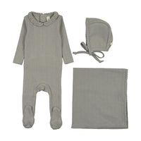 LILETTE CROCHET COLLAR LAYETTE 3PC SET