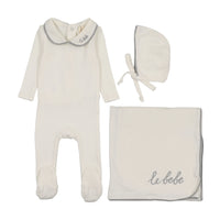 LILETTE LE BEBE POINTELLE LAYETTE 3PC SET