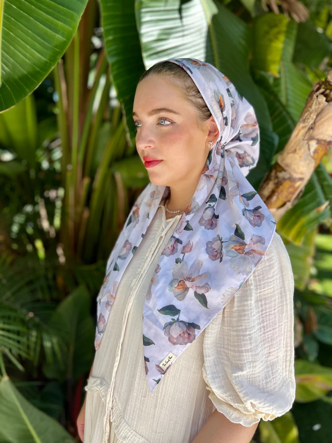 SCARF BAR CLASSIC PRETIED HEAD SCARF W VELVET GRIP