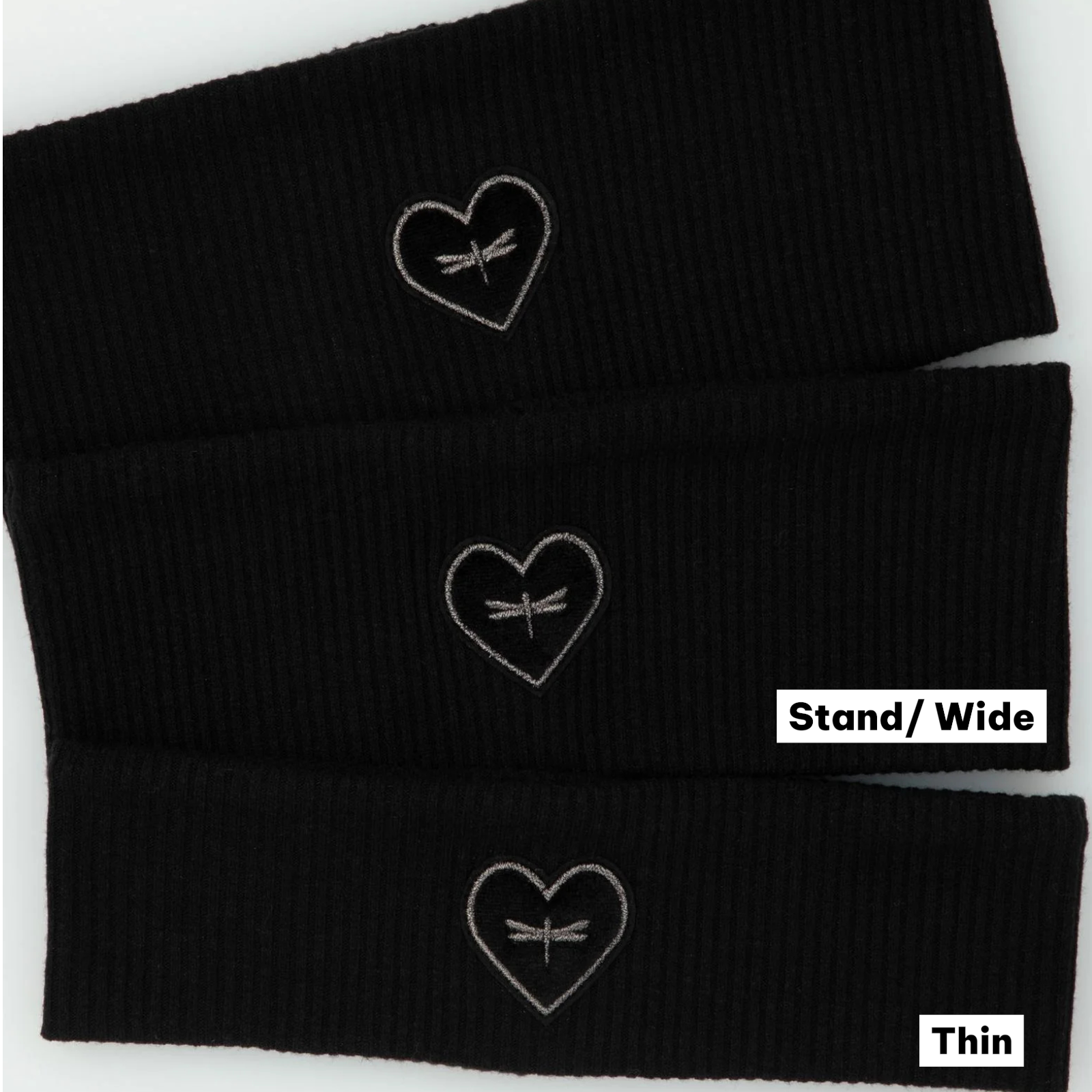 TAL NY GUNMETAL HEART BAND