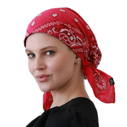 CHERIE PRETIED HEADSCARF BANDANA SHORT TIE