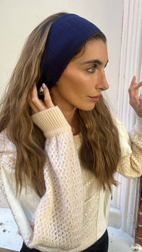 TAL NY WIDE RIB CASHMERE BAND