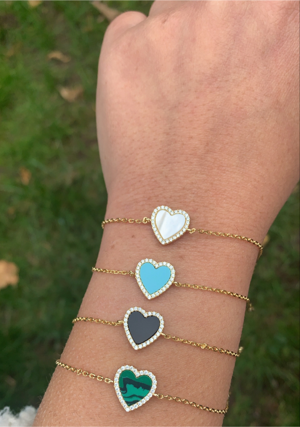 TJ117 TIMELESS JEWELS MINI HEART BRACELET
