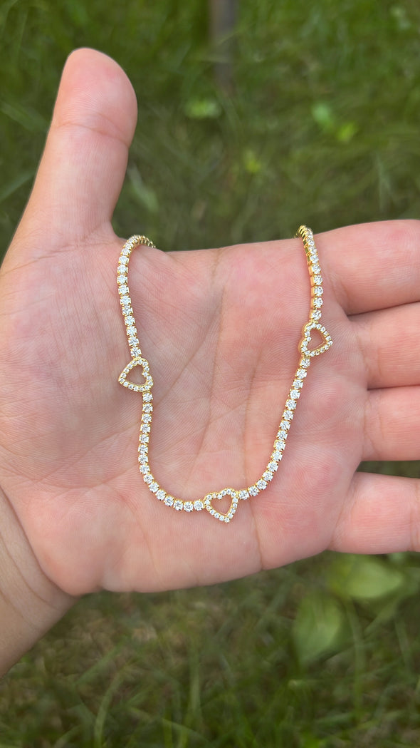 TJ126 TIMELESS JEWELS HEART CHOKER