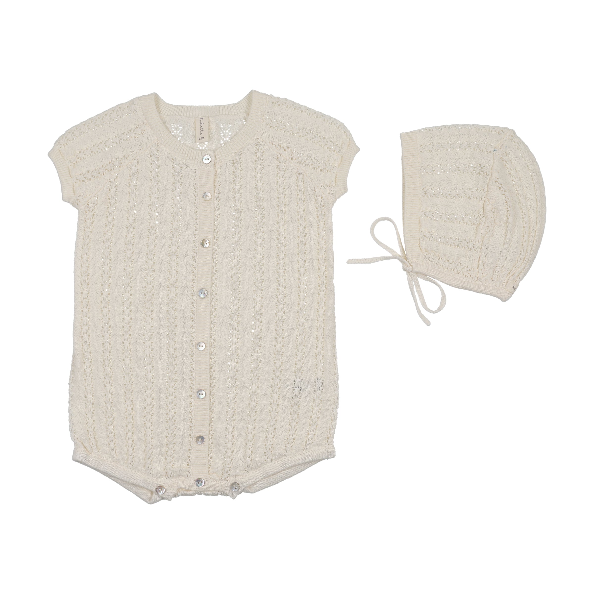 LILETTE CROCHET KNIT BOYS ROMPER