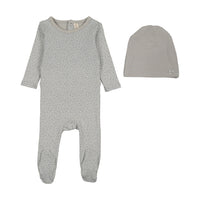 LILETTE MINI PRINT FOOTIE + BEANIE SET