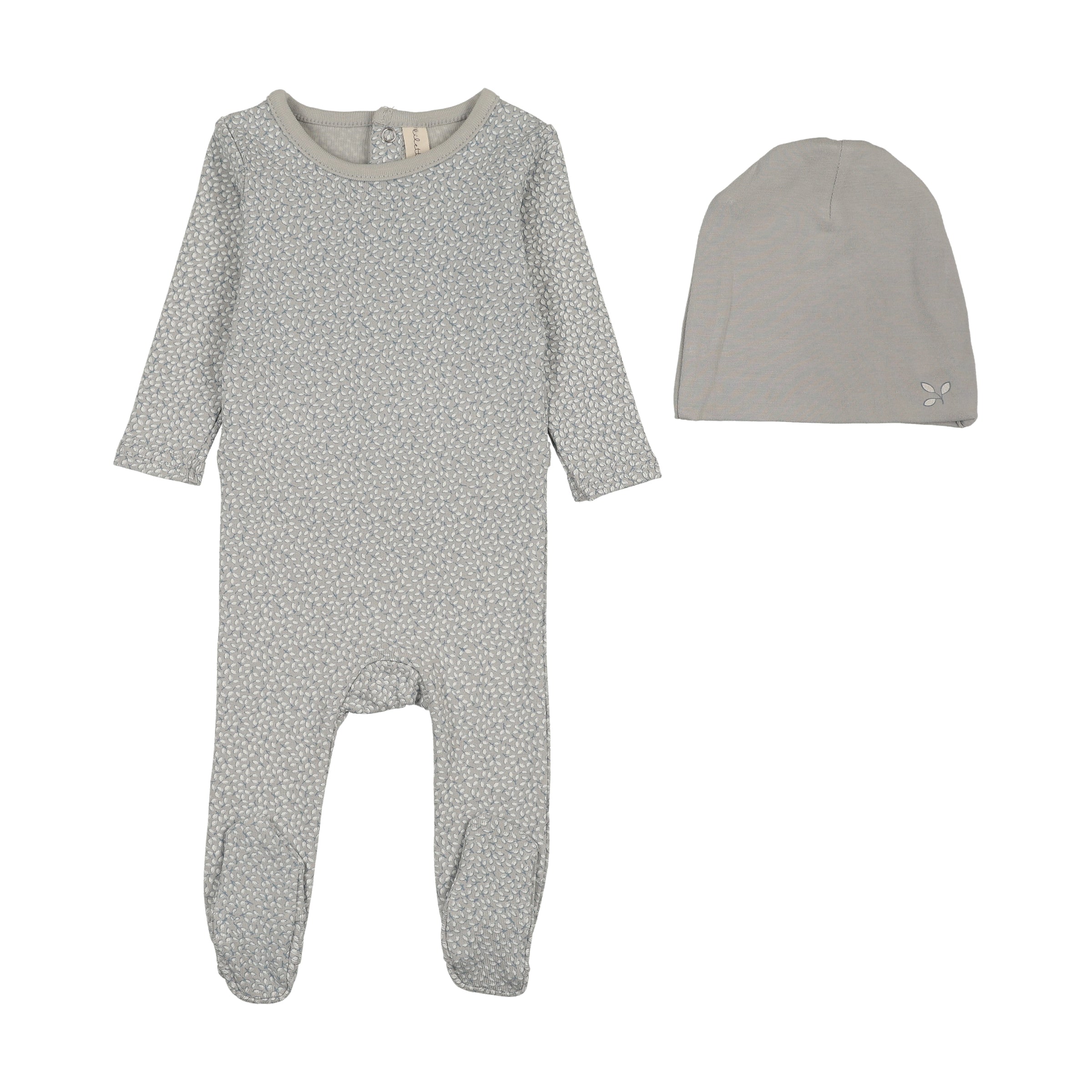 LILETTE MINI PRINT FOOTIE + BEANIE SET