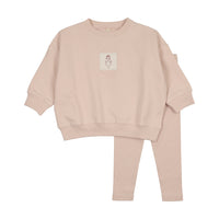 LILETTE GRAPHIC TAG SWEATSHIRT 2PC SET