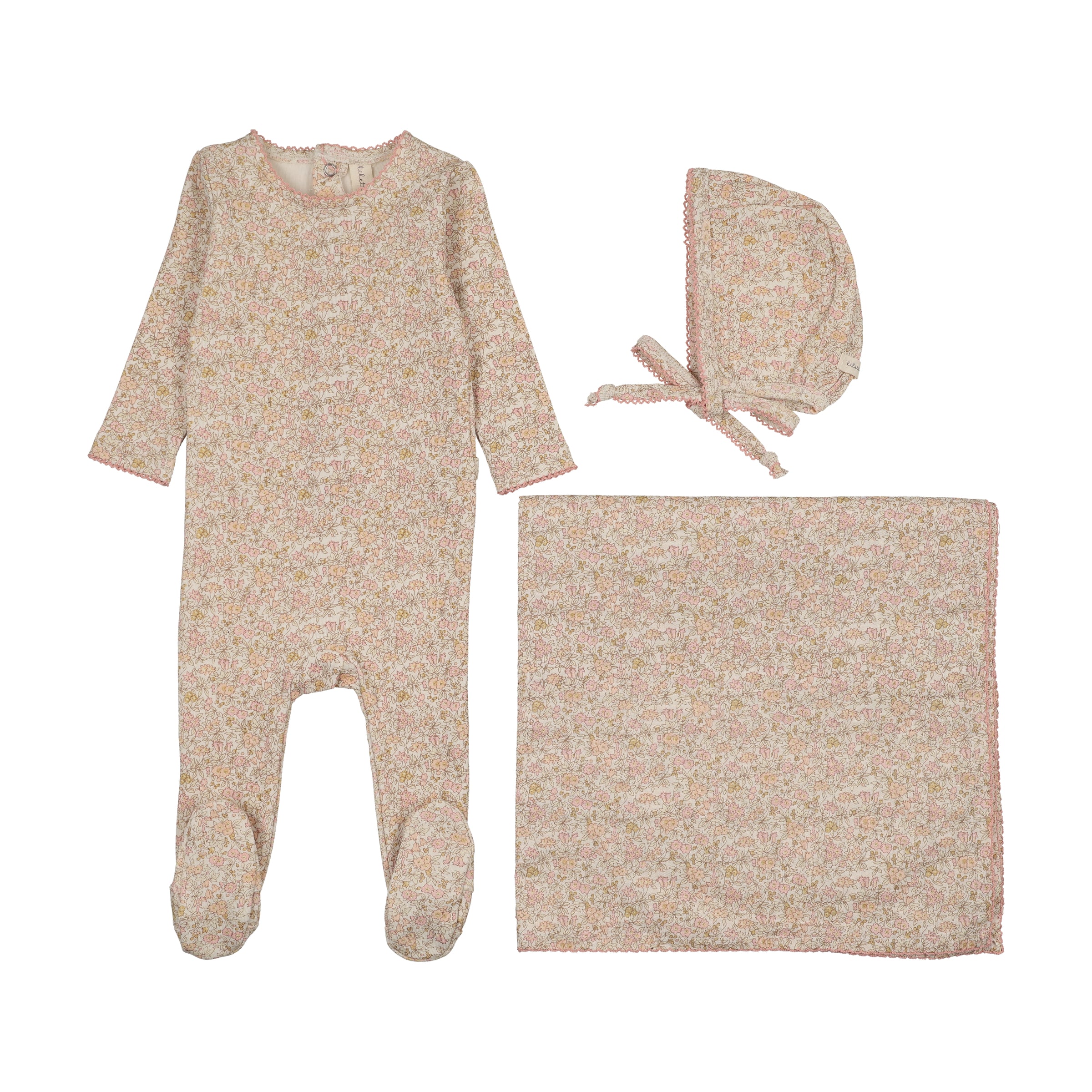LILETTE LIBERTY FLORAL LAYETTE 3PC SET