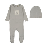 LILETTE GRAPHIC TAG FOOTIE + BEANIE SET