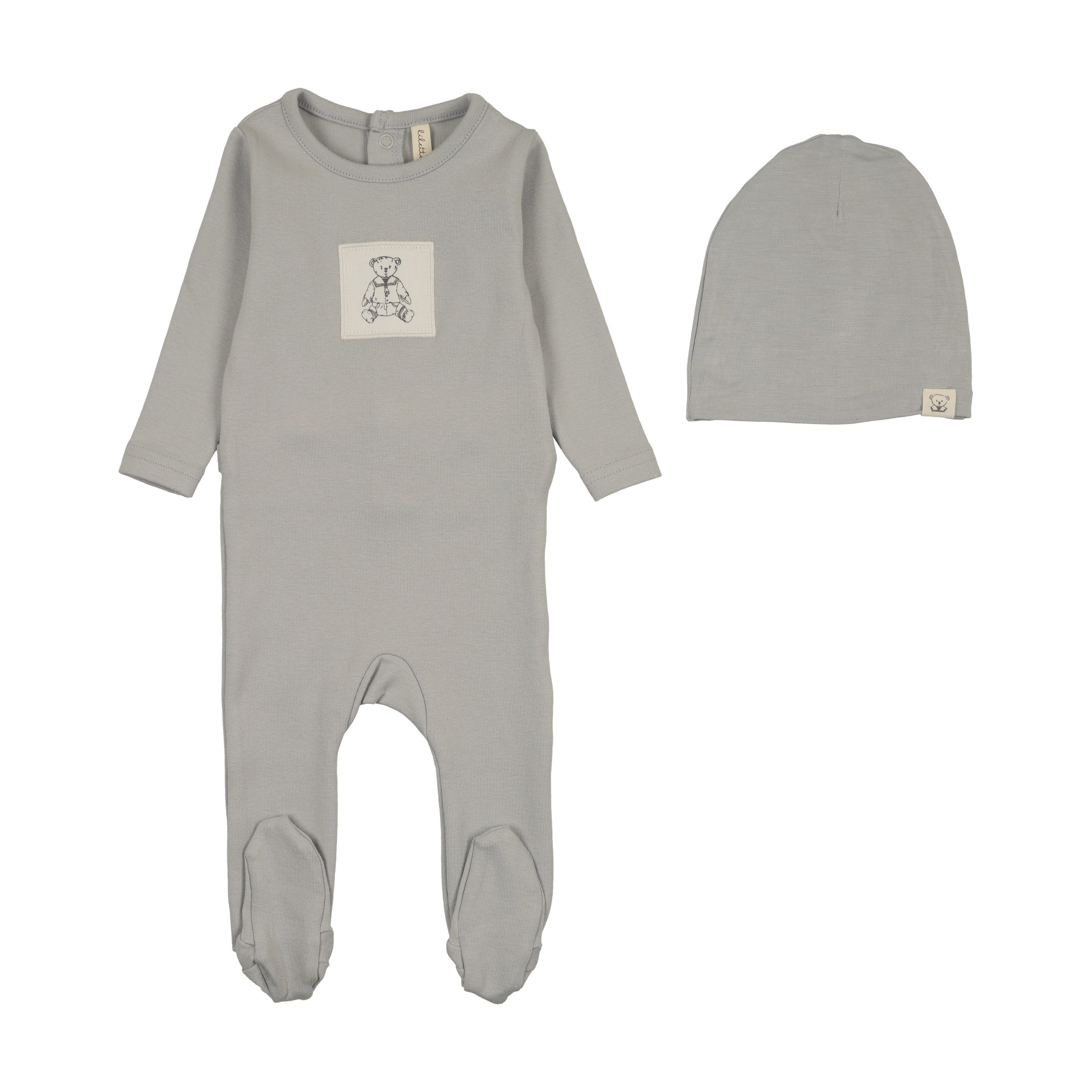 LILETTE GRAPHIC TAG FOOTIE + BEANIE SET