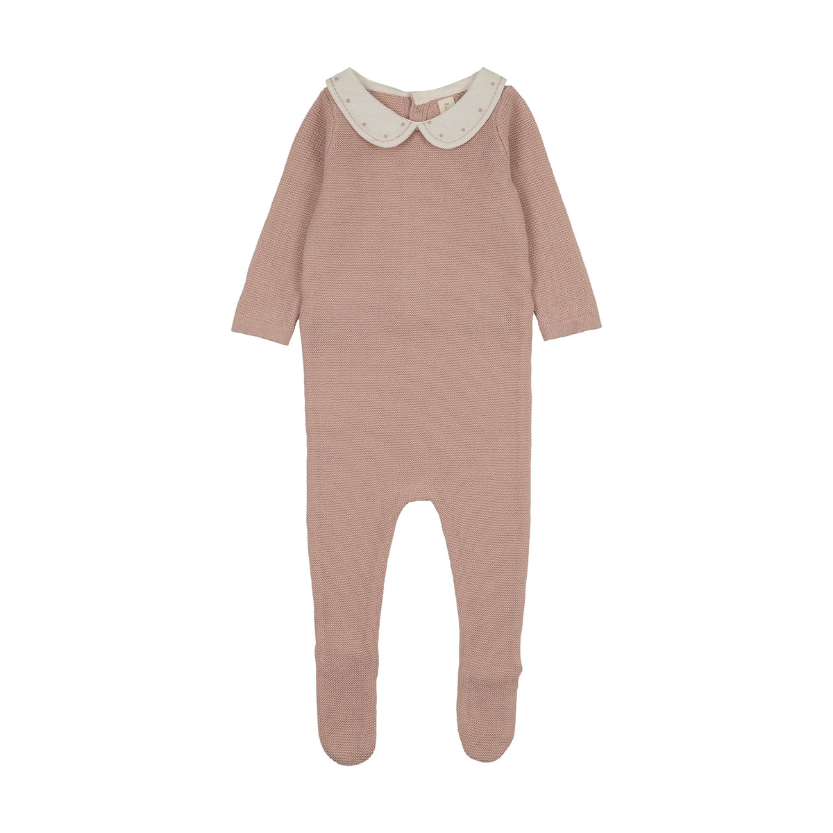 LILETTE EMBROIDERED KNIT COLLAR FOOTIE