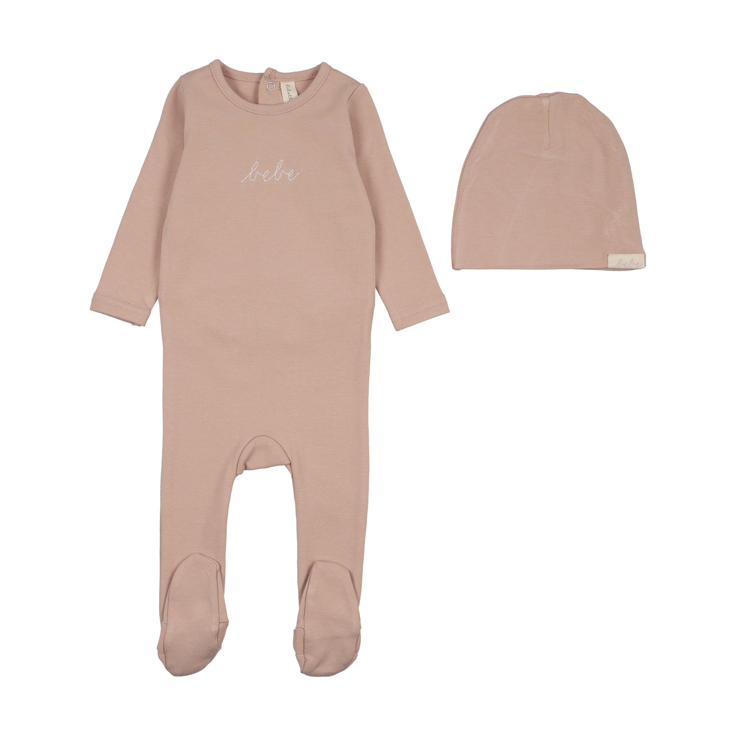 LILETTE TAKE ME HOME BEBE FOOTIE + BONNET SET