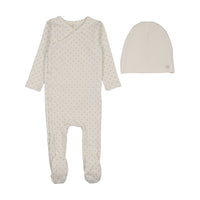 LILETTE TAKE ME HOME CLOVER FOOTIE + BONNET SET