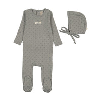 LILETTE FLORET PRINT FOOTIE + BEANIE SET
