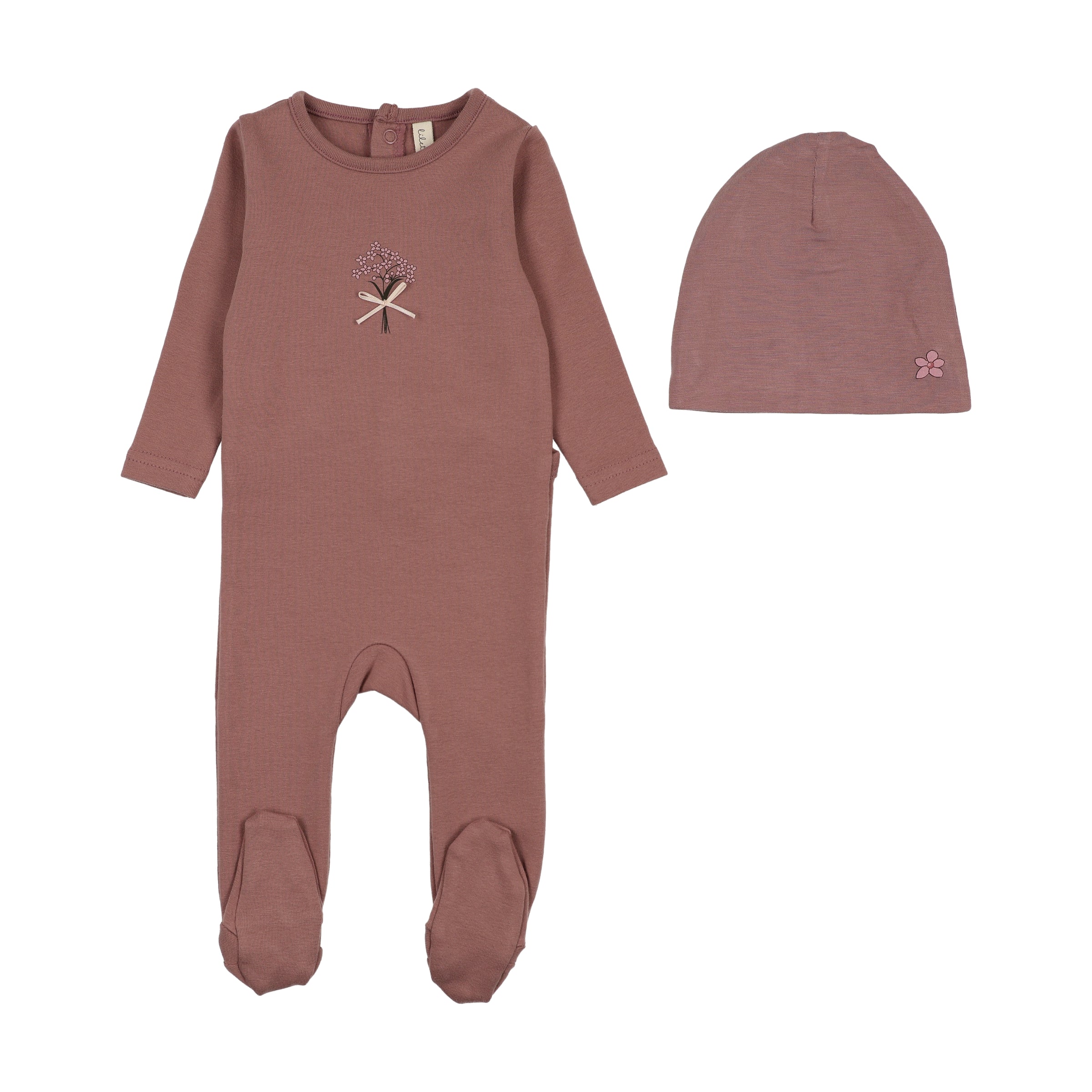 LILETTE BOUQUET GRAPHIC FOOTIE + BEANIE SET