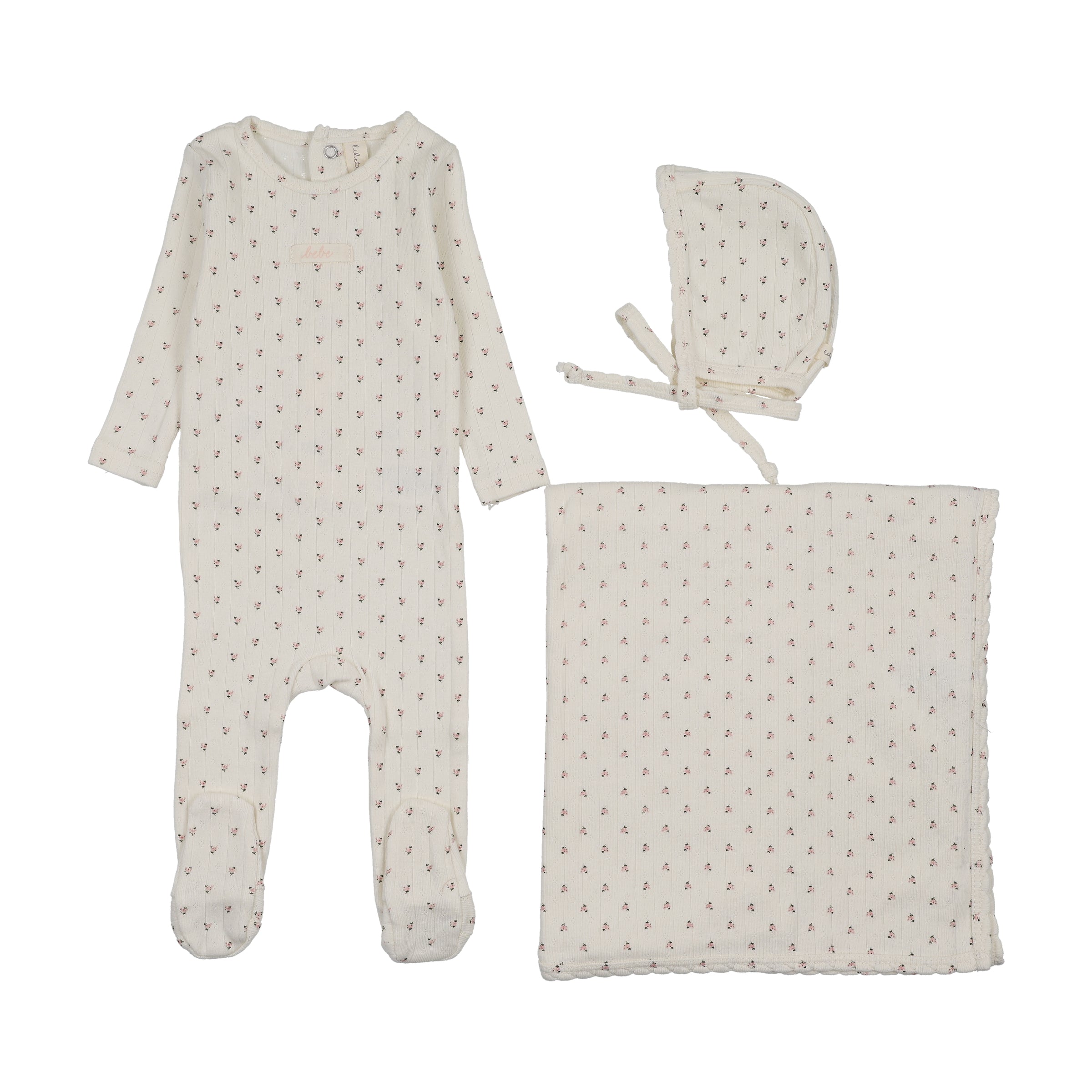 LILETTE FLORET PRINT LAYETTE 3PC SET