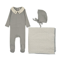 LILETTE SWEETHEART COLLAR LAYETTE 3PC SET