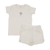 LILETTE BOUQUET GRAPHIC SS SHORTS 2PC SET