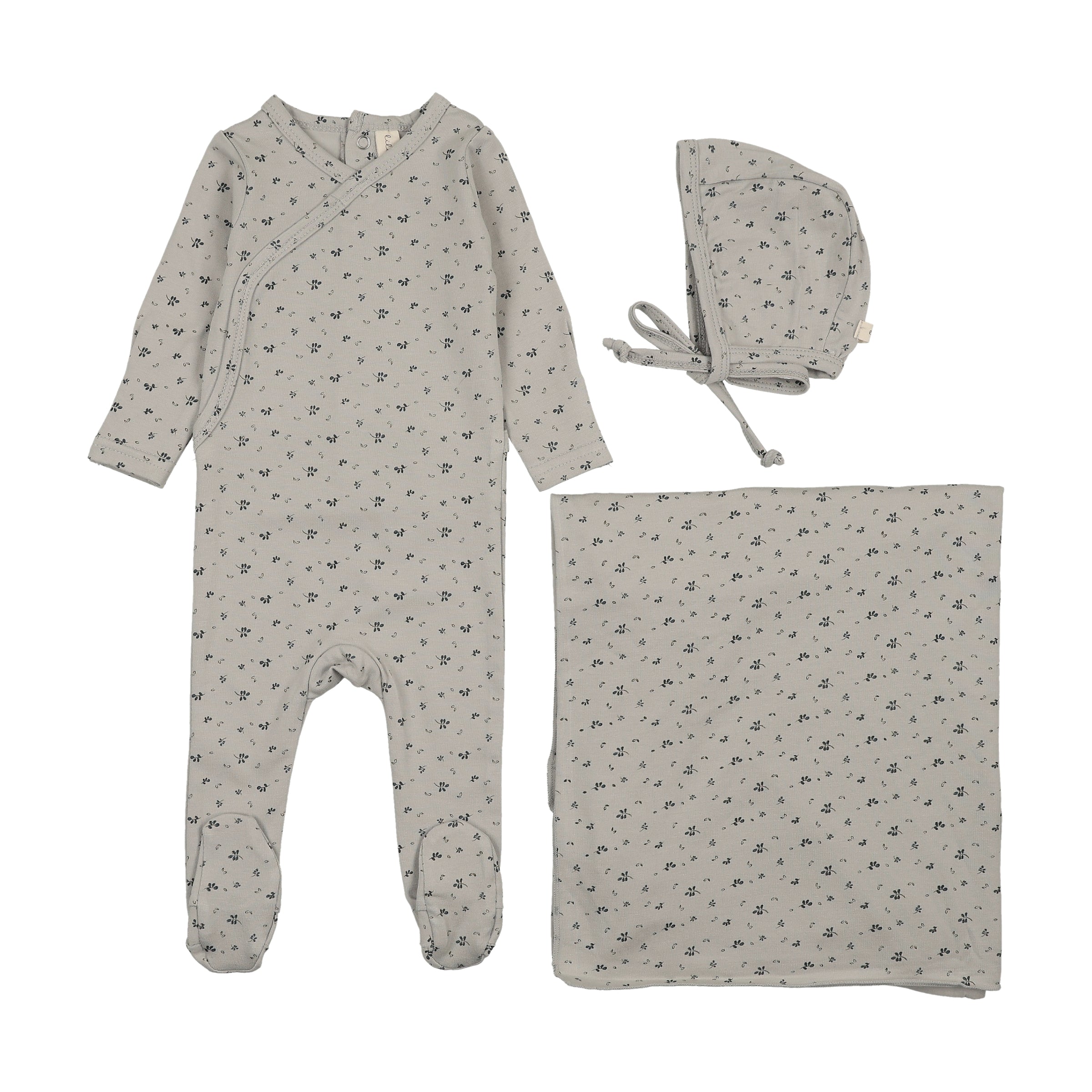 LILETTE PRINT WRAPOVER LAYETTE 3PC SET