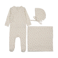 LILETTE PRINT WRAPOVER LAYETTE 3PC SET
