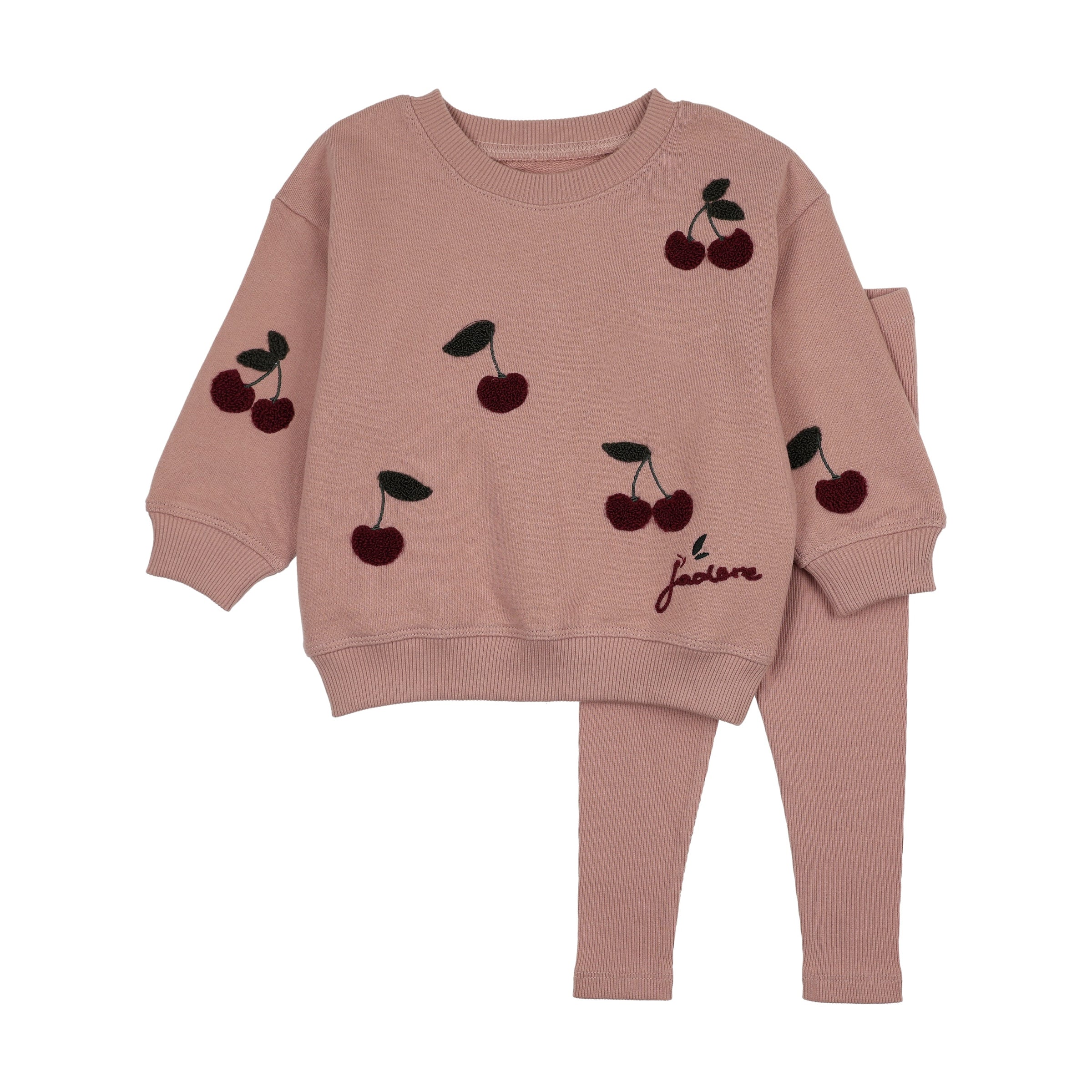 ANALOGIE CHERRY PATCH SWEATSHIRT 2PC SET