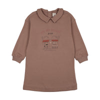 ANALOGIE CAFE GIRLS SWEATSHIRT DRESS