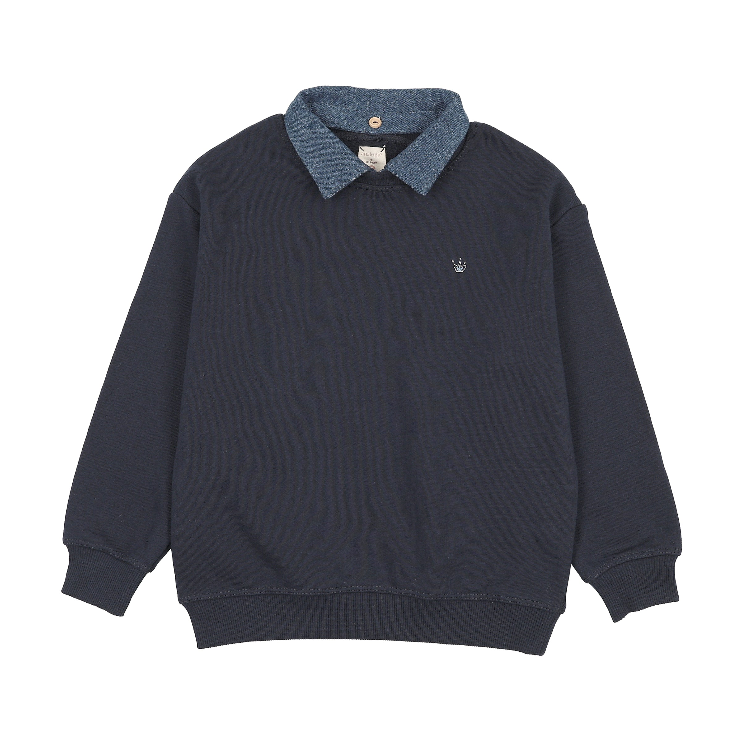 ANALOGIE SWEET CAMPAIGN DNM RVABLE COLLAR SWEATSHIRT