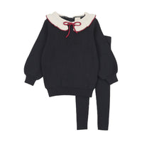 ANALOGIE RUFFLE COLLAR KNIT GIRLS 2PC SET