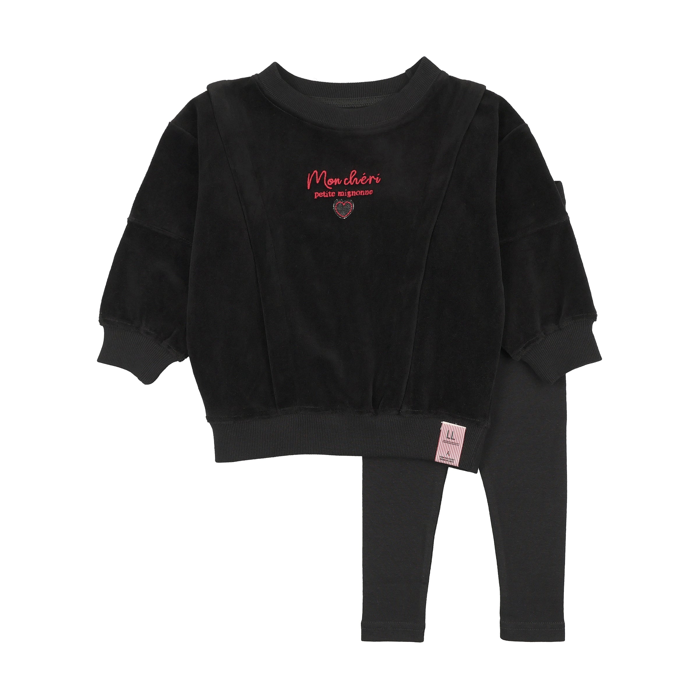 ANALOGIE VELOUR GIRLS SWEATSHIRT 2PC SET