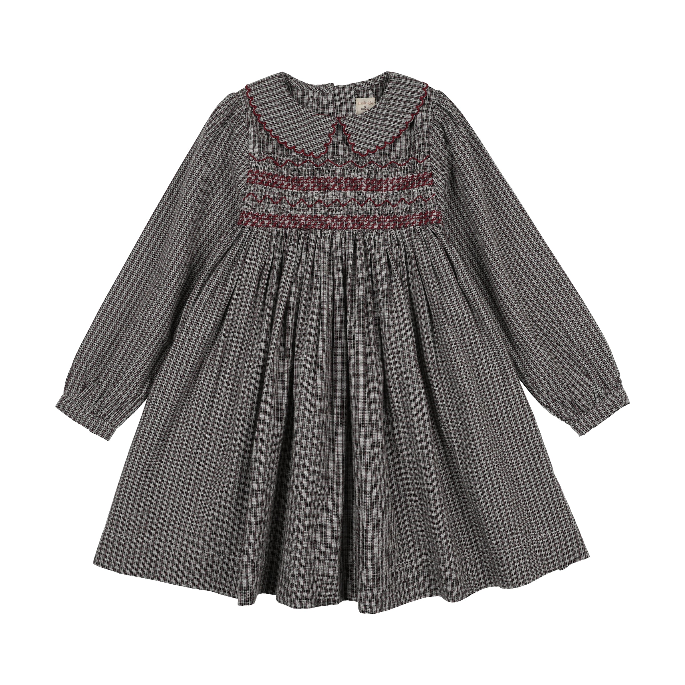 ANALOGIE PLAID EDITION DRESS