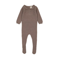 ANALOGIE KNIT EMBROIDERED FOOTIE