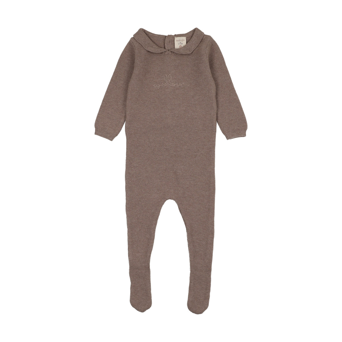 ANALOGIE KNIT EMBROIDERED FOOTIE + BEANIE SET