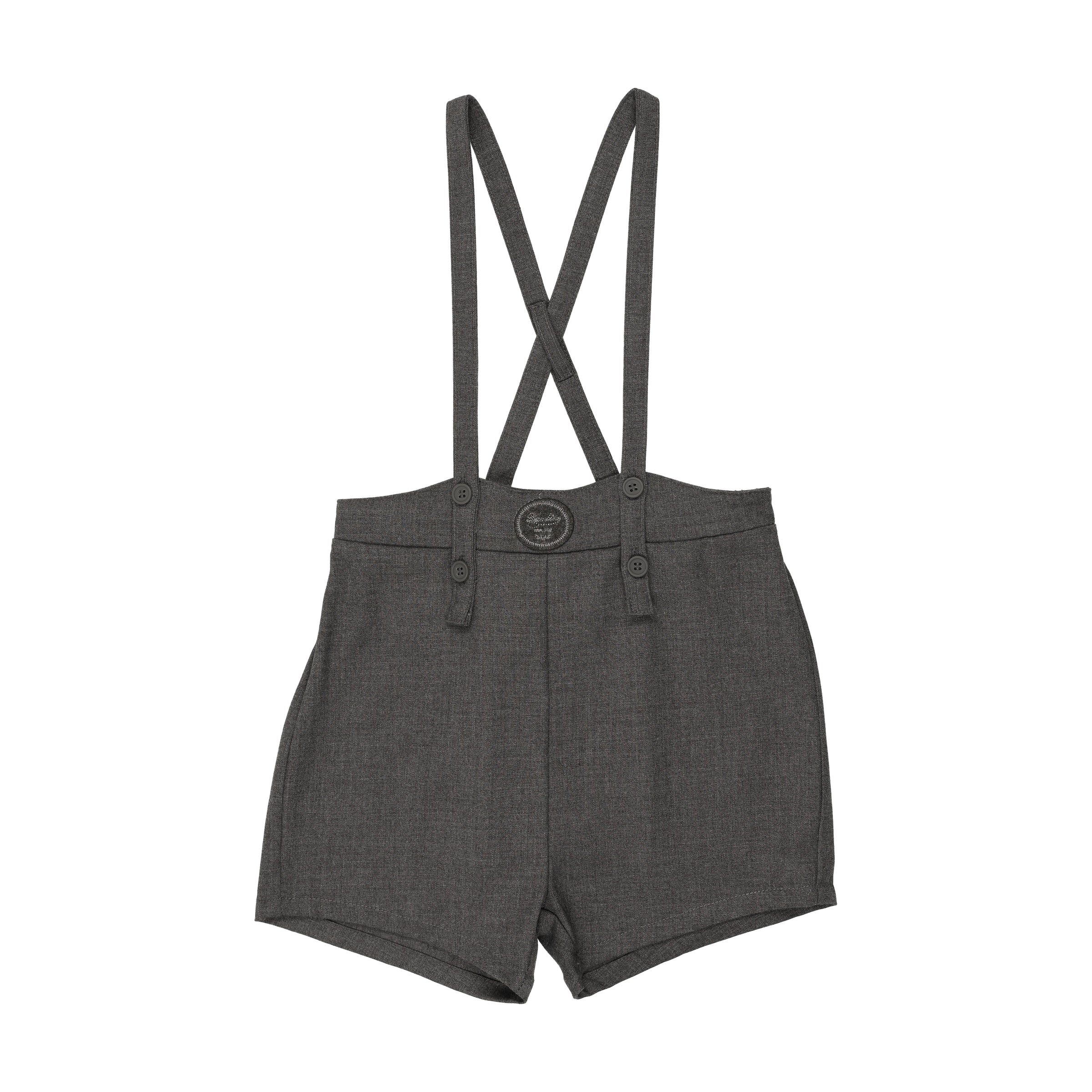 ANALOGIE PLAID EDITION BOYS OVERALL SHORTS
