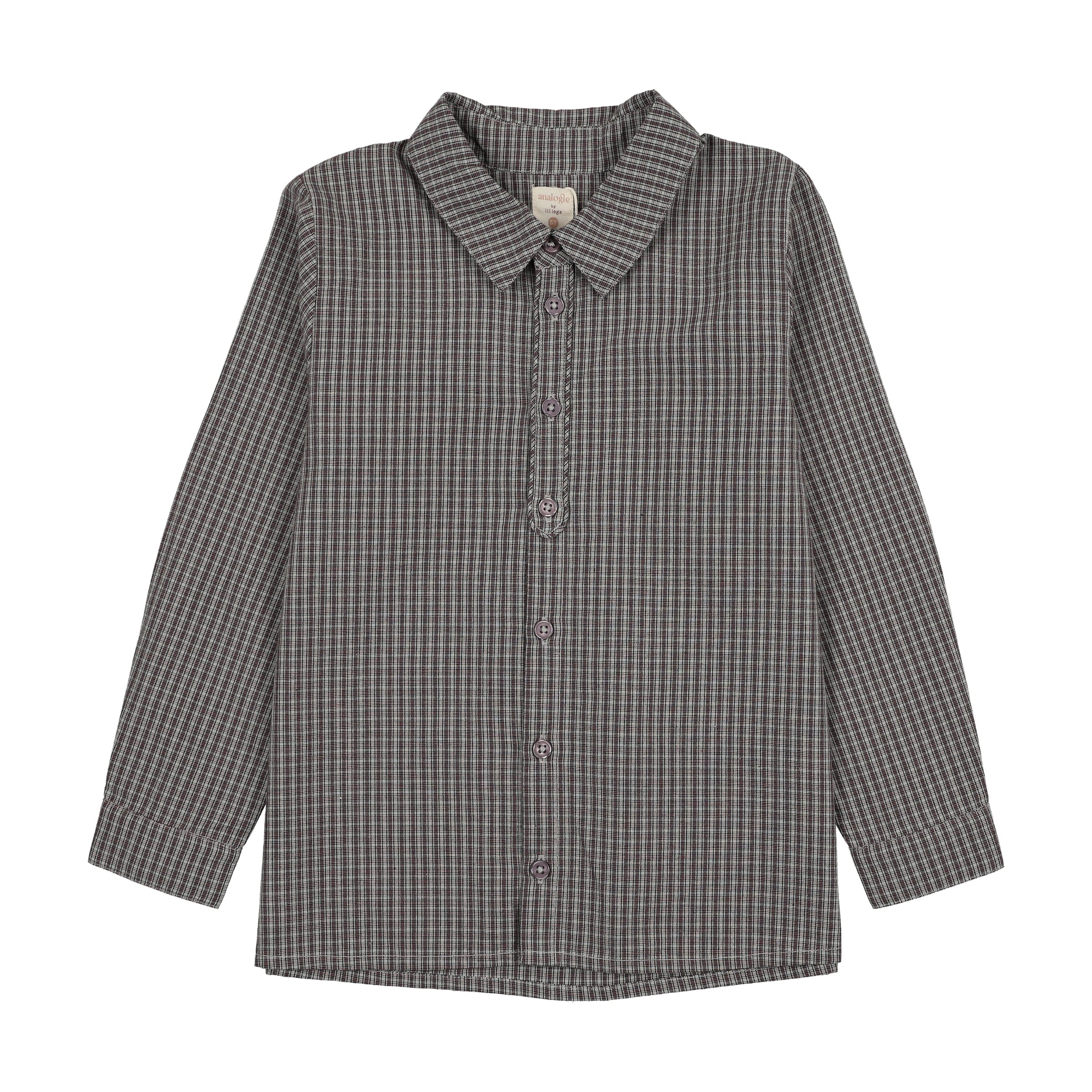 ANALOGIE PLAID EDITION BOYS SHIRT