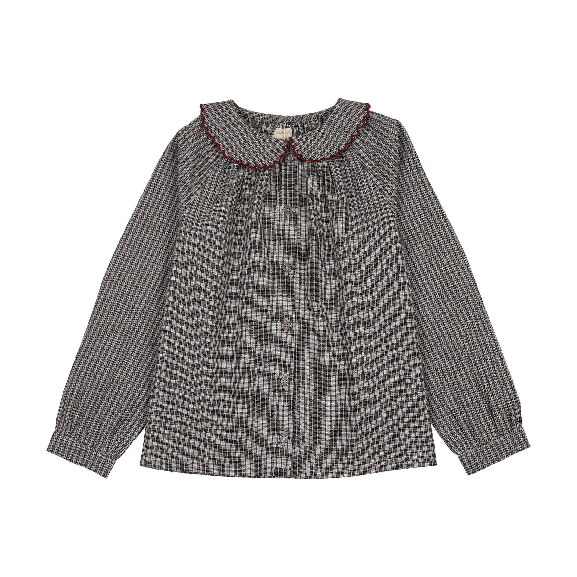 ANALOGIE PLAID EDITION GIRLS SHIRT + SKIRT 2PC SET