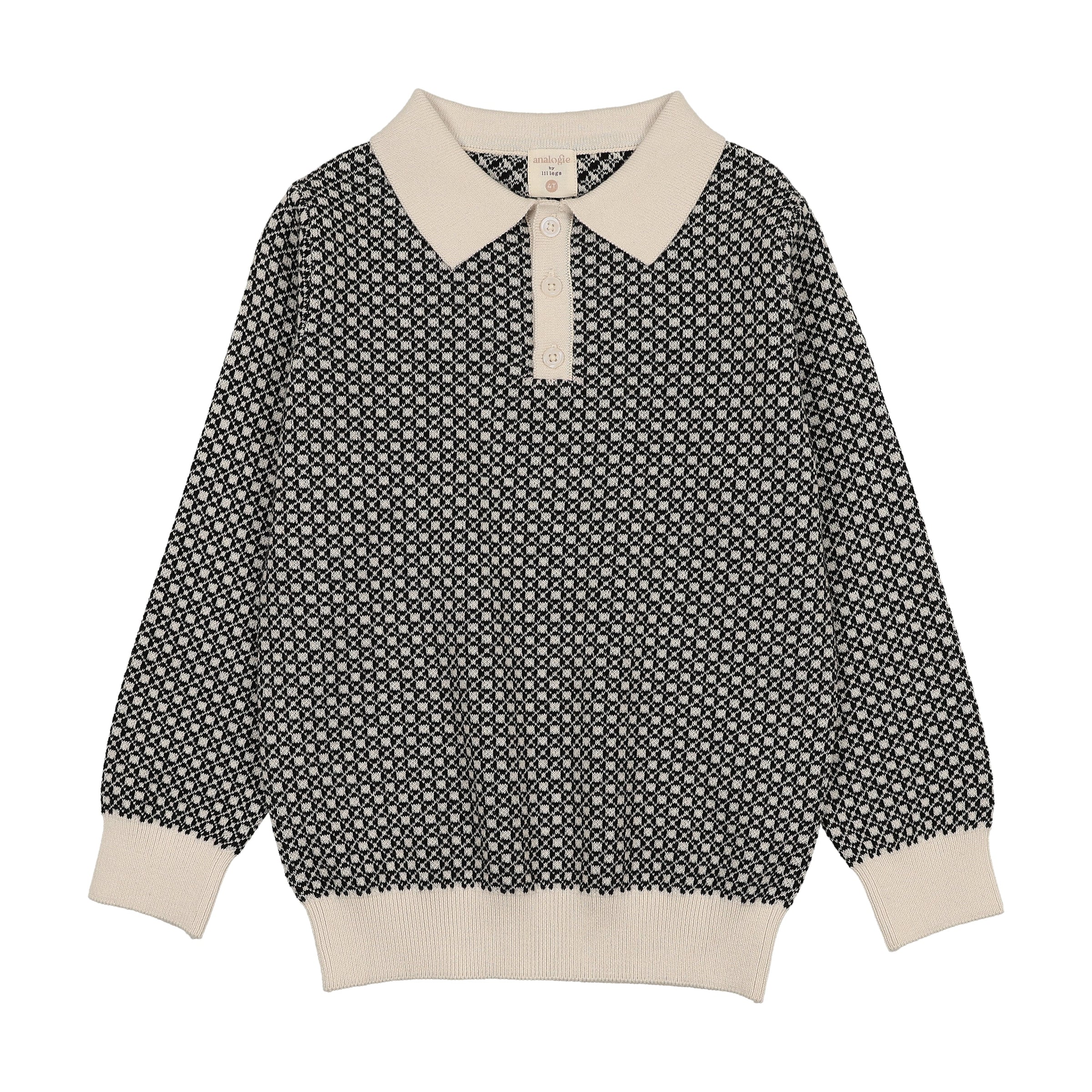 ANALOGIE HEIRLOOM KNIT BOYS COLLAR SWEATER