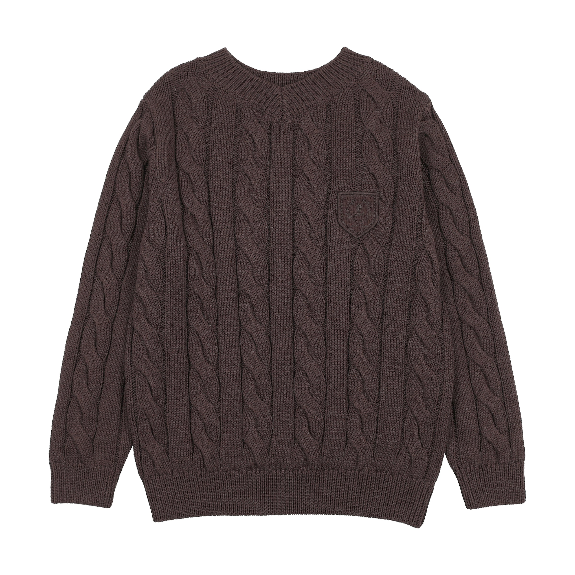 ANALOGIE CHUNKY V NECK SWEATER